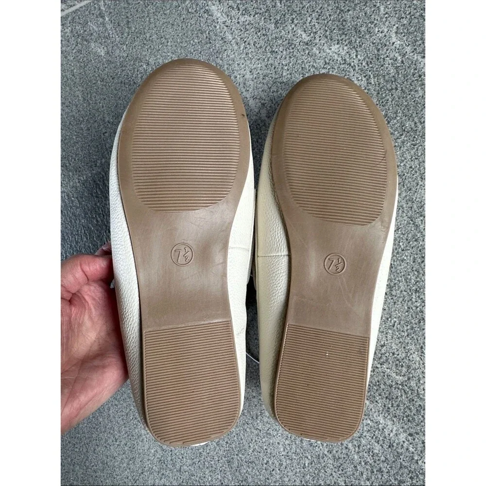 NWT Off-White Midge Boat Shoe Comfy Memory Foam Cream Ivory Flats Women's 7.5 - Picture 11 of 13